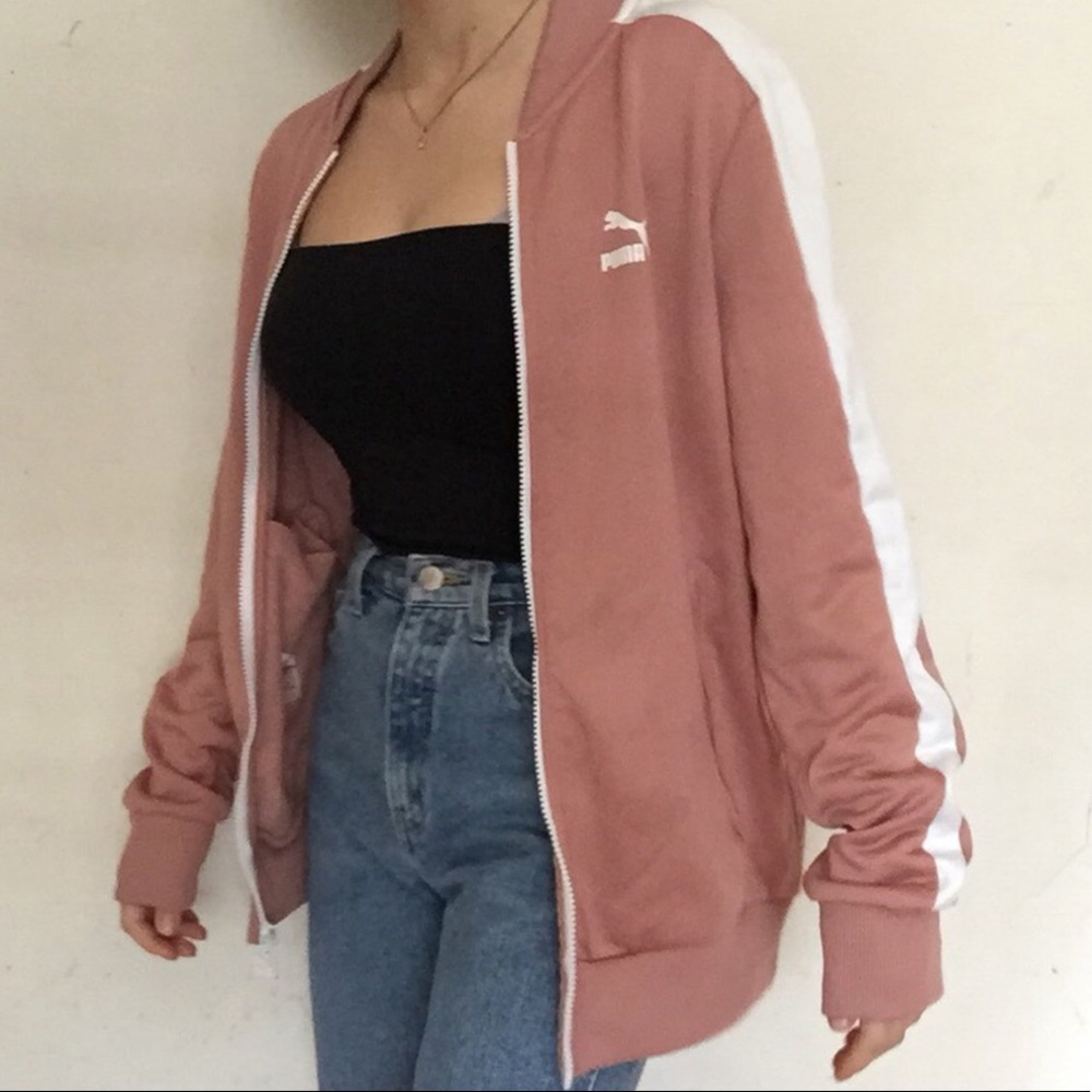 pink puma jacket